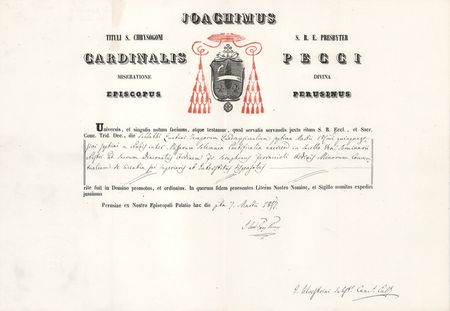 Lot #194 Pope Leo XIII Document Signed