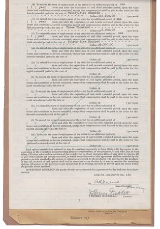 Lot #641 Thomas Mitchell Document Signed - Image 1