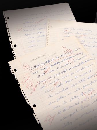 Lot #23 John F. Kennedy, Jr. Autograph Manuscript