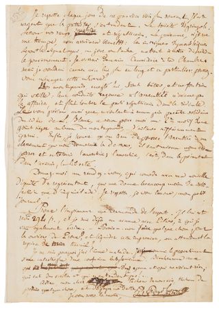 Lot #272 Pierre-Joseph Proudhon Autograph Letter