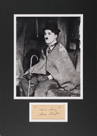 Lot #602 Charlie Chaplin Signature