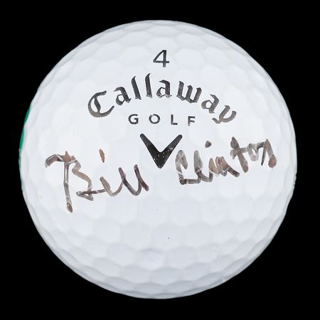 Lot #117 Bill Clinton Signed Putter Golf Club and Callaway Golf Ball - Image 3