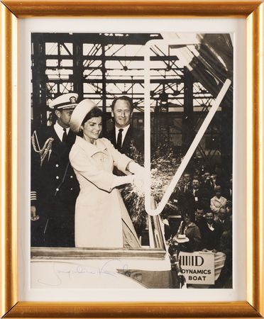 Lot #74 Jacqueline Kennedy Signed Photograph