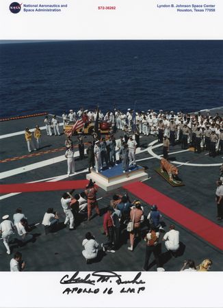 Lot #414 Charlie Duke Signed Photograph