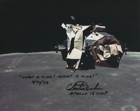 Lot #415 Charlie Duke Signed Photograph