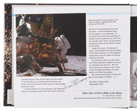 Lot #393 Alan Bean and Space Artists Signed Book - The Beauty of Space, with (5) Signed Prints - Image 2
