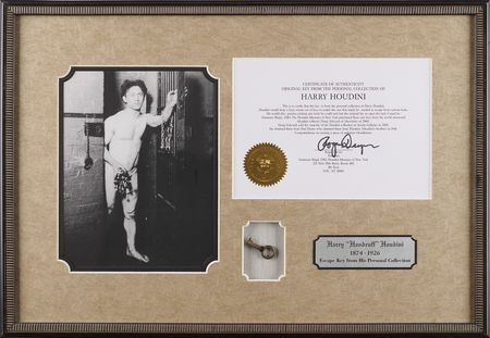 Lot #592 Harry Houdini Escape Key from His