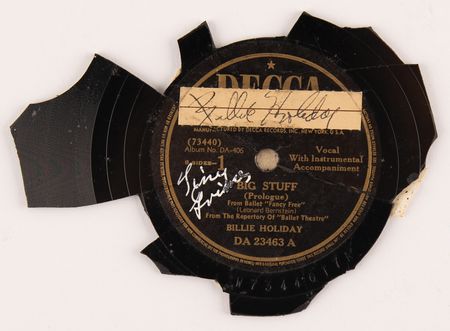 Lot #542 Billie Holiday Signature