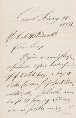 Lot #493 Louisa May and Amos Bronson Alcott (3) Signed Items - Image 2