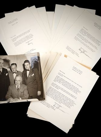 Lot #8 Harry S. Truman Collection of (14) Typed