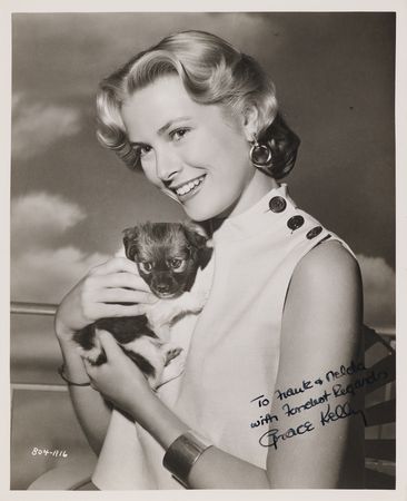 Lot #594 Grace Kelly Signed Photograph