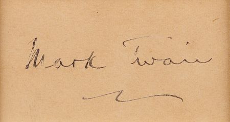 Lot #501 Samuel L. Clemens Signature as 