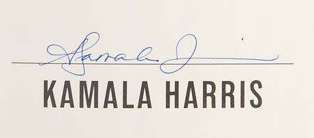 Lot #142 Kamala Harris Signed Book - 107 Days - Image 2