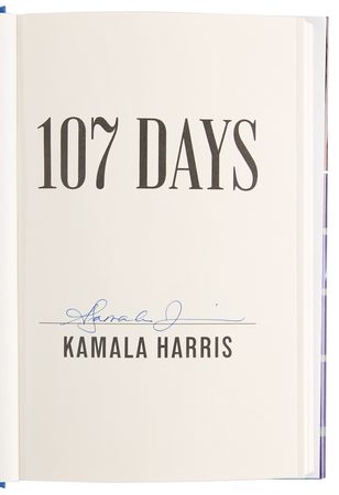 Lot #142 Kamala Harris Signed Book - 107 Days - Image 4