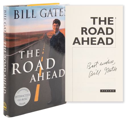 Lot #237 Bill Gates Signed Book - The Road Ahead