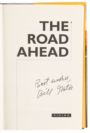 Lot #237 Bill Gates Signed Book - The Road Ahead - Image 4