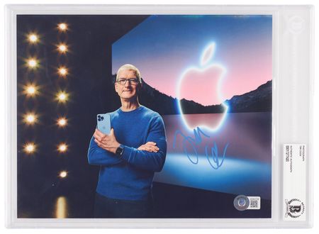 Lot #236 Tim Cook Signed Photograph