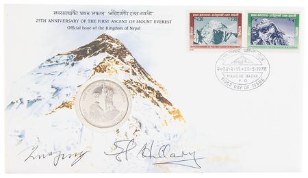 Lot #278 Edmund Hillary and Tenzing Norgay Signed