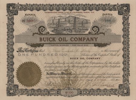 Lot #235 David D. Buick Document Signed - Buick