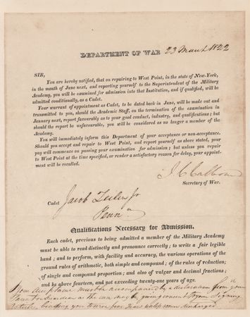Lot #139 John C. Calhoun Letter Signed as