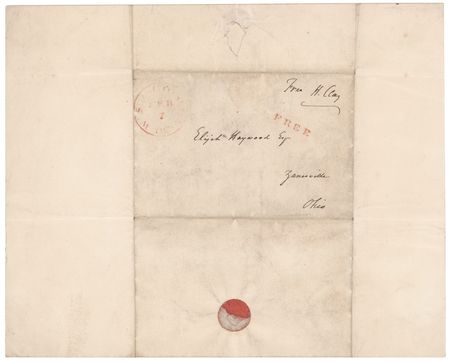 Lot #140 Henry Clay Autograph Letter Signed with Free Frank, on the Preemption Act - A Cornerstone of 'Manifest Destiny' - Image 2