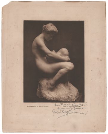 Lot #435 Gutzon Borglum Oversized Signed