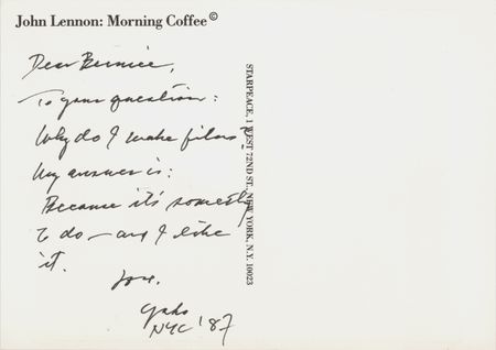 Lot #553 Beatles: Yoko Ono Autograph Letter Signed