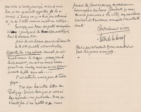 Lot #264 Georges Gilles de la Tourette Autograph Letter Signed - Image 2