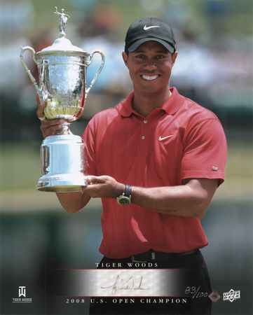 Lot #694 Tiger Woods Signed Photograph (Ltd. Ed.