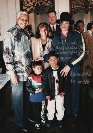 Lot #226 Nelson Mandela Signed Photograph