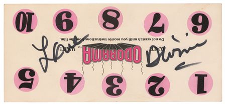 Lot #606 Divine Signed Odorama Card