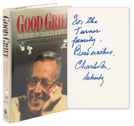 Lot #473 Charles Schulz Signed Book - Good Grief: