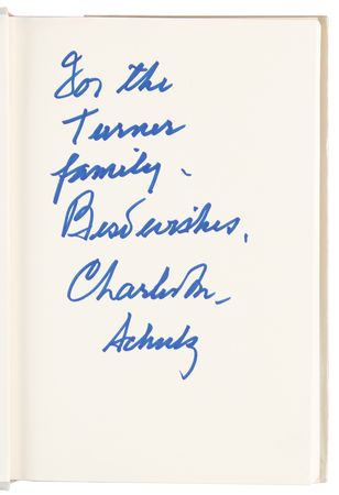 Lot #473 Charles Schulz Signed Book - Good Grief: The Story of Charles M. Schulz - Image 4