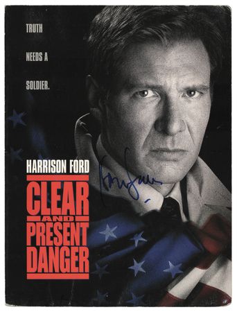 Lot #611. Harrison Ford Signed Promotional Movie Booklet