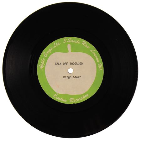 Lot #555. Beatles: Ringo Starr Apple Records Stereo Acetate for "Back Off Boogaloo" (1972)