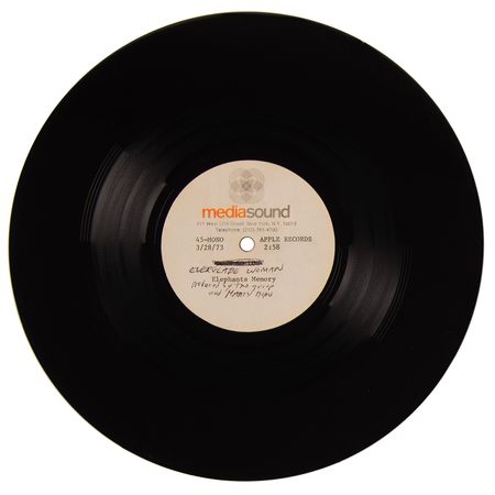 Lot #548. Beatles: Elephant's Memory Apple Records Mono Acetate for "Everglade Woman" (1973)