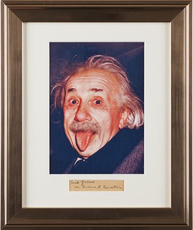 Lot #254 Albert Einstein Signature