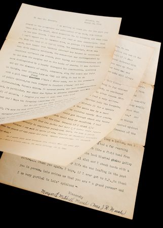 Lot #484 Margaret Mitchell Typed Letter Signed on