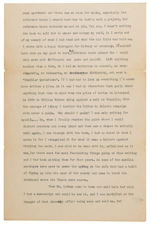 Lot #484 Margaret Mitchell Typed Letter Signed on the Genesis of Gone With the Wind, Sent to Its First Reader - Image 5