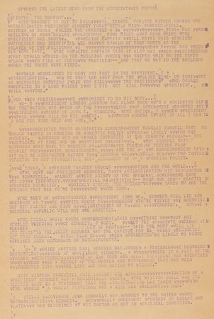 Lot #286 Kennedy Assassination (3) Associated Press Teletype Rolls - Over 60 Feet in Length - Image 2