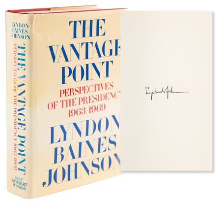 Lot #93 Lyndon B. Johnson Signed Book - The Vantage Point - Image 1