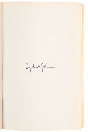 Lot #93 Lyndon B. Johnson Signed Book - The Vantage Point - Image 4