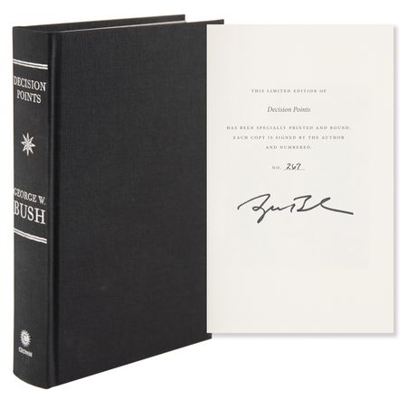 Lot #124 George W. Bush Signed Book - Decision Points (Limited Edition) - Image 1