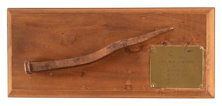 Lot #327 USS New Hampshire Copper Shipwreck Spike