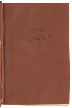 Lot #488 Beatrix Potter Signed Book from Her Personal Library - Wives and Daughters by Elizabeth Gaskell - Image 4