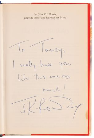 Lot #489 J. K. Rowling (2) Signed Books - Harry Potter and the Philosopher's Stone and Harry Potter and the Chamber of Secrets - Image 3