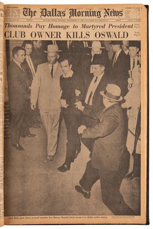 Lot #86 Kennedy Assassination: Scrapbook of Dallas Newspapers from Late November 1963 - Image 4