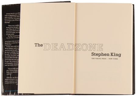 Lot #481 Stephen King Signed Book - The Dead Zone (First Edition) - Image 7