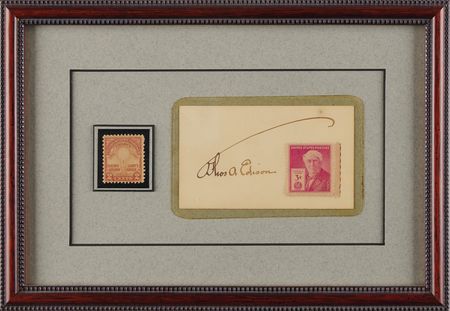 Lot #249 Thomas Edison Signature