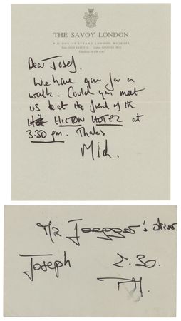 Lot #535 Rolling Stones: Mick Jagger Autograph